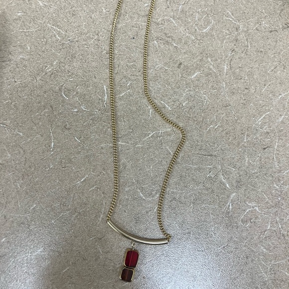 I. Ronni Kappos Elegant Gold and Red Pendant Necklace for Of a Kind - Picture 5 of 5